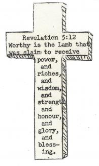 Worthy is the lamb, revelation 5:12