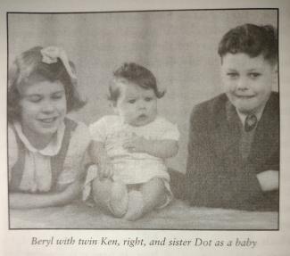 Beryl as a child with brother and sister